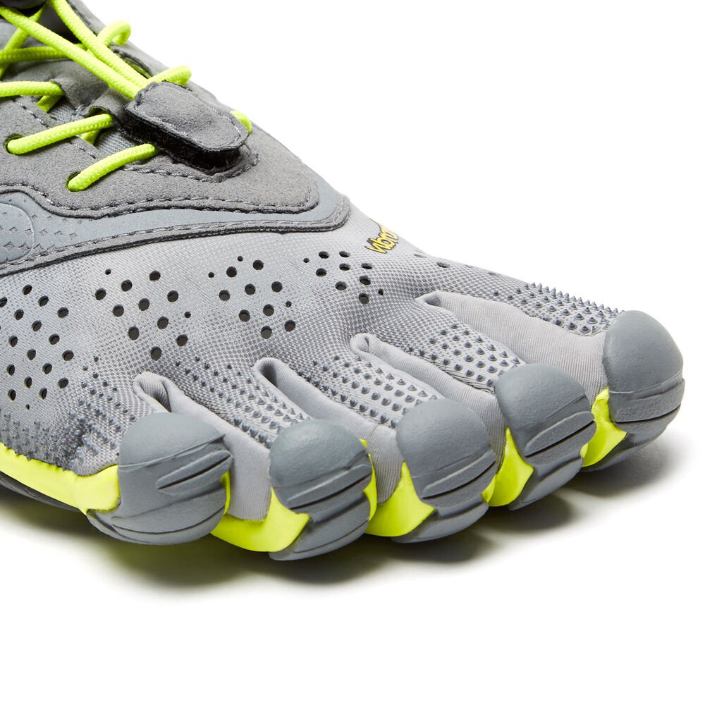 Vibram Five Fingers Womens Hiking Shoes - Grey/Green - V-Run - 48075-FEQT